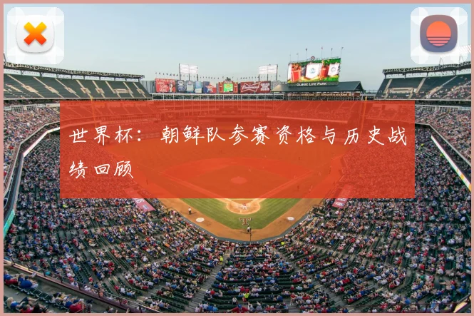世界杯：朝鲜队参赛资格与历史战绩回顾